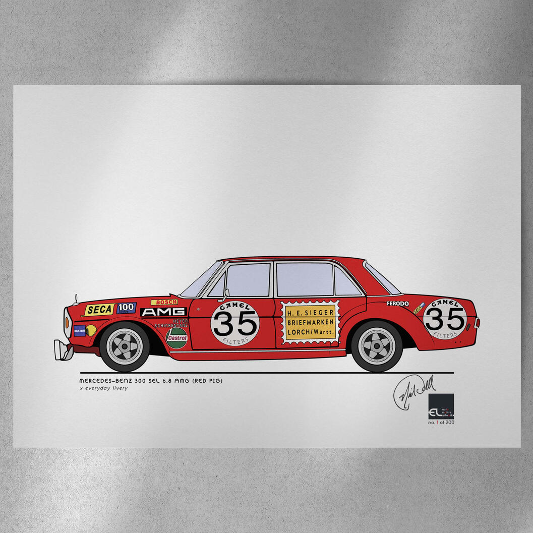 Mercedes Red Pig